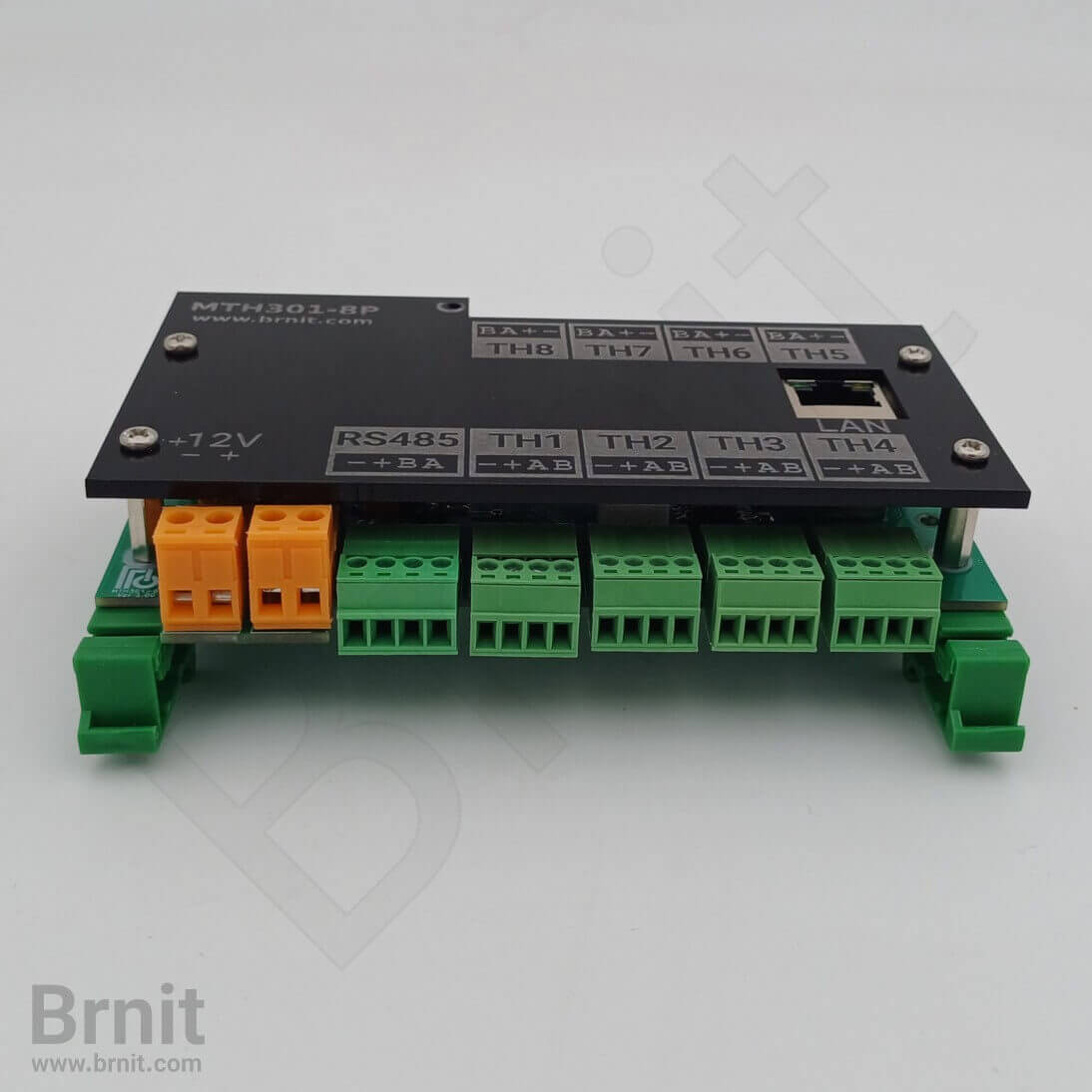 وحدة قياس درجة الحرارة والرطوبة Modbus بثمانية منافذ للتكامل مع أنظمة PLC