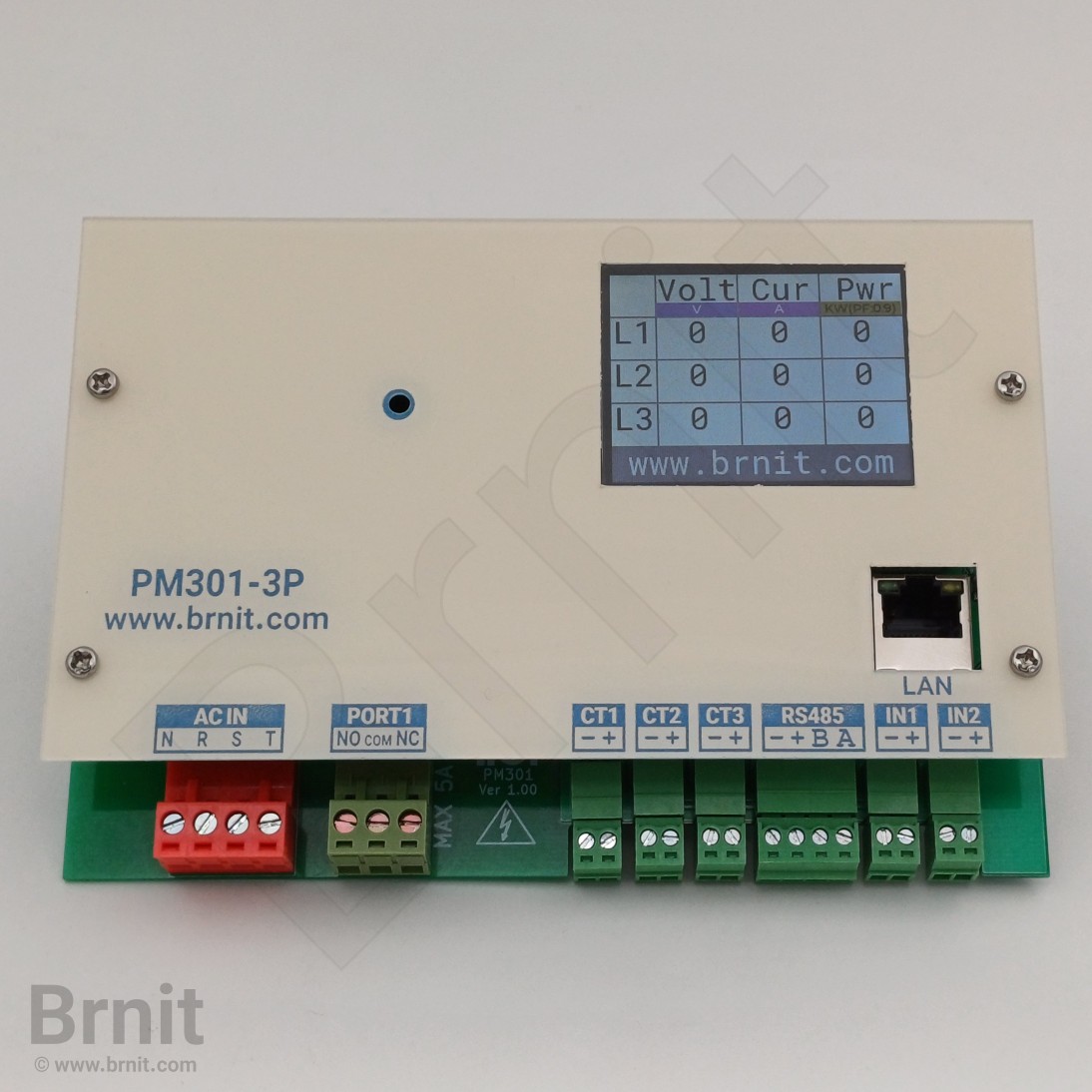 باور ميتر ثلاثي الطور يدعم Modbus للمراقبة عبر الشبكة