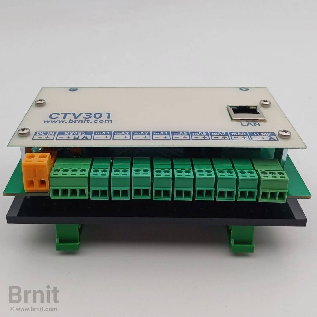 Networked 4-20mA Analog Input Module, Analog to Modbus Converter