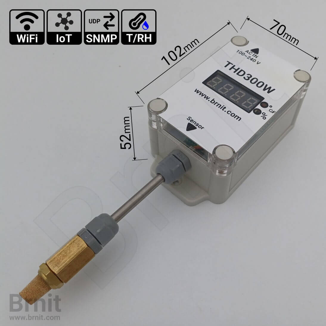 Wireless Temperature and Humidity Monitoring Transmitter