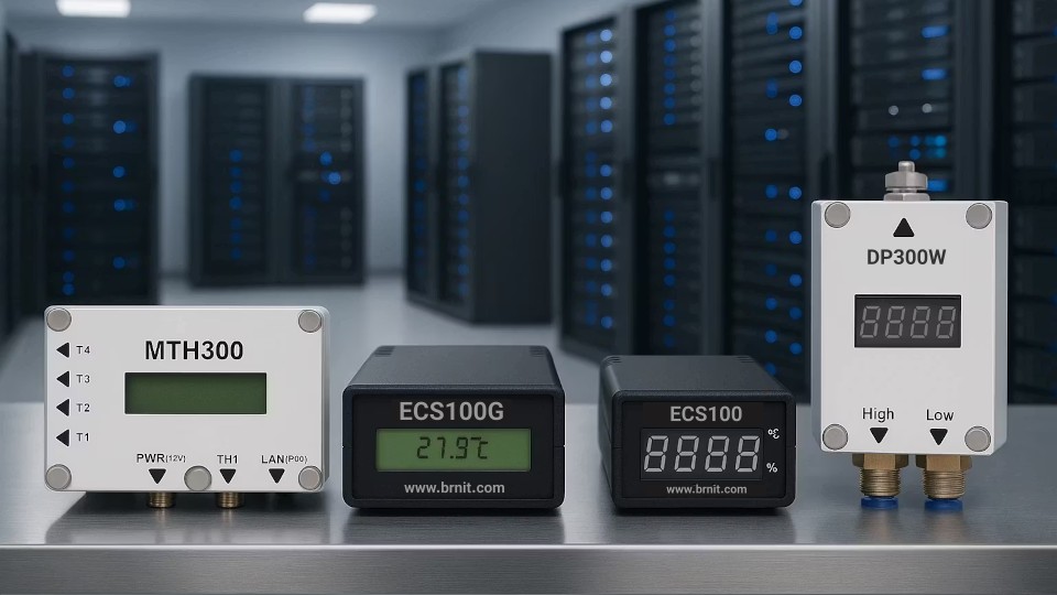 مانیتورینگ اتاق سرور، سنسور دما و رطوبت اتاق سرور