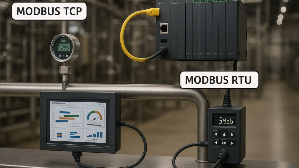 Modbus RTU, Modbus TCP