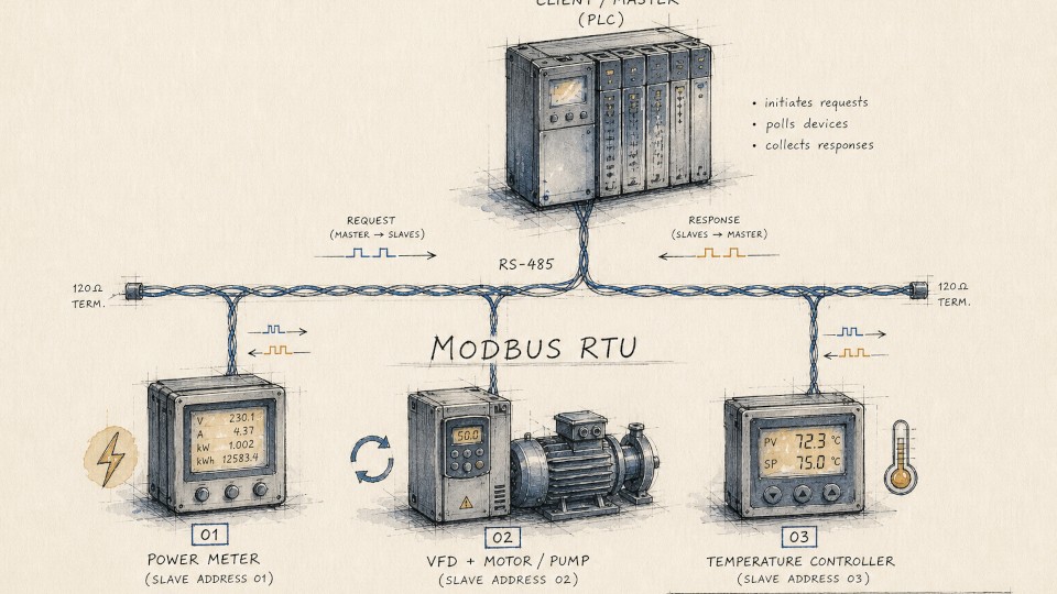 RTU پروتکل ارتباطی مدباس