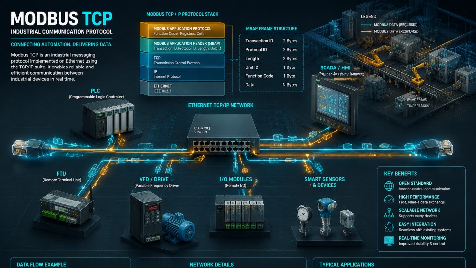 TCP پروتکل ارتباطی مدباس