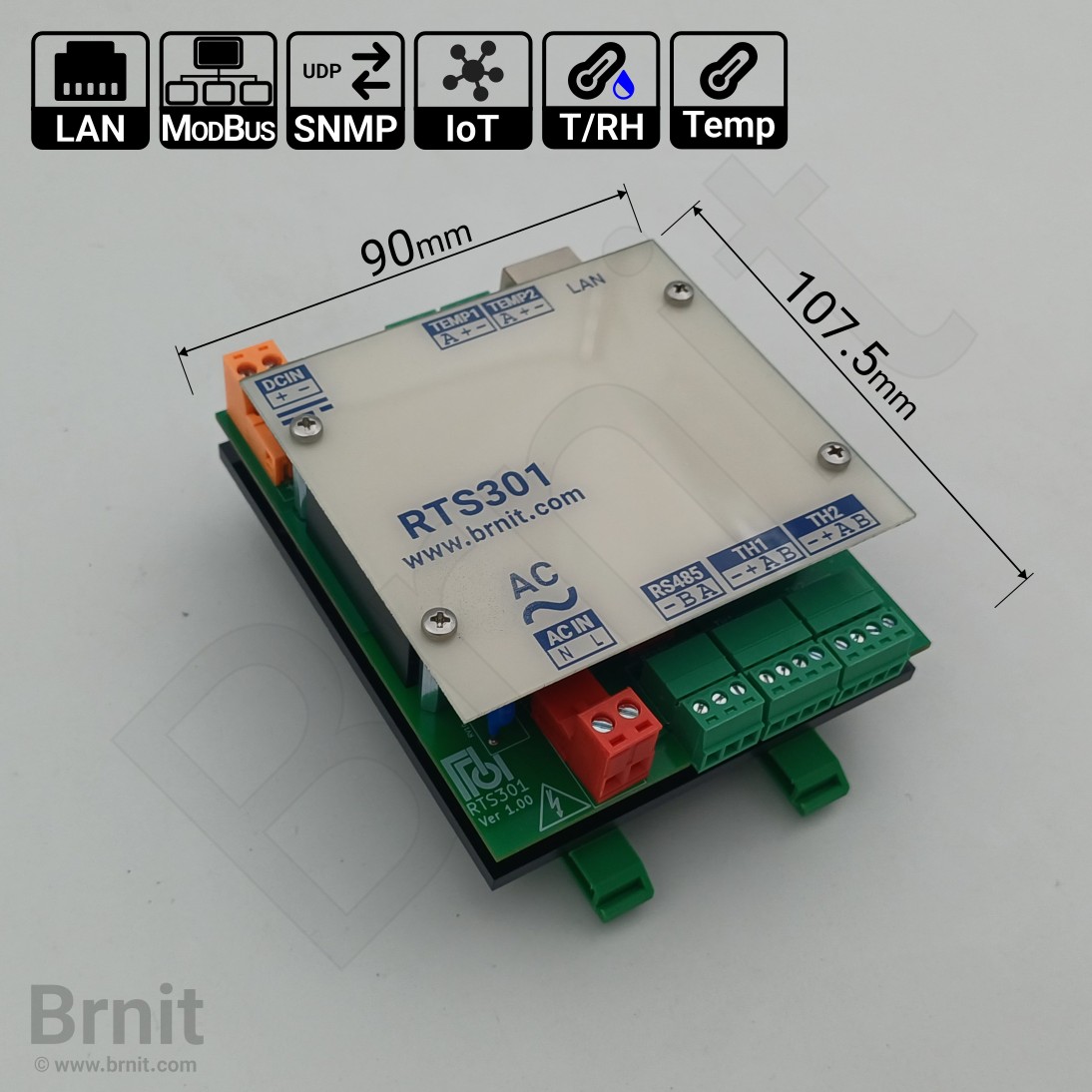 مبدل صنعتی مدباس به SNMP مدل RTS301